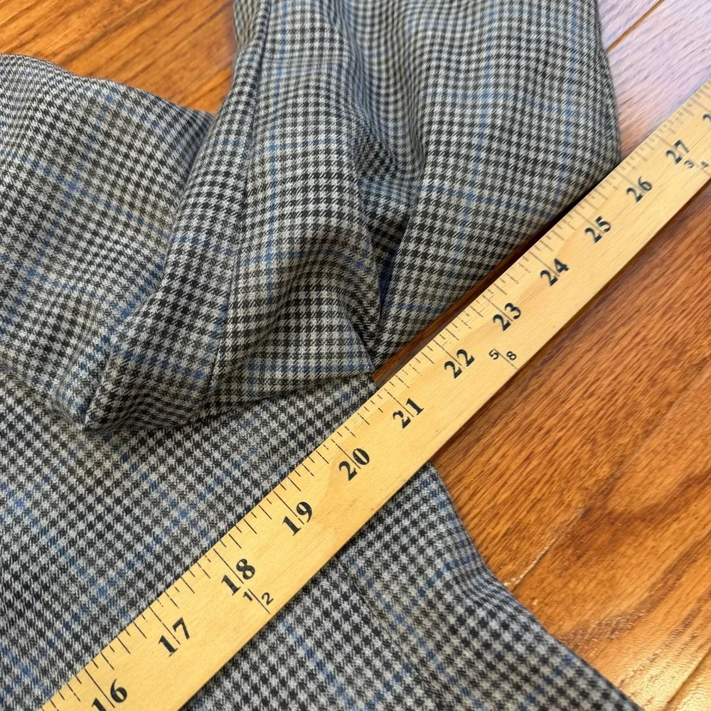 Brooks Brothers Regent Fit Blazer Jacket Mens 40R Gray Blue Houndstooth Check